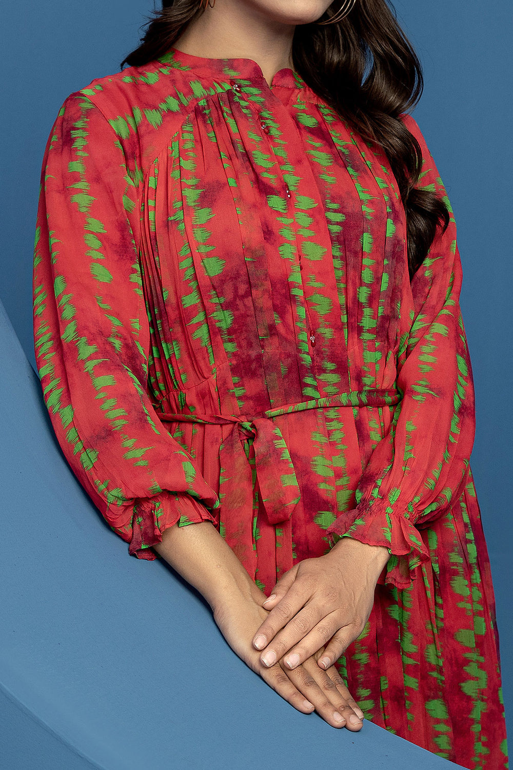 Rafia Luxury Printed Chiffon Shirt – Exclusive Summer Collection | Shirt Only