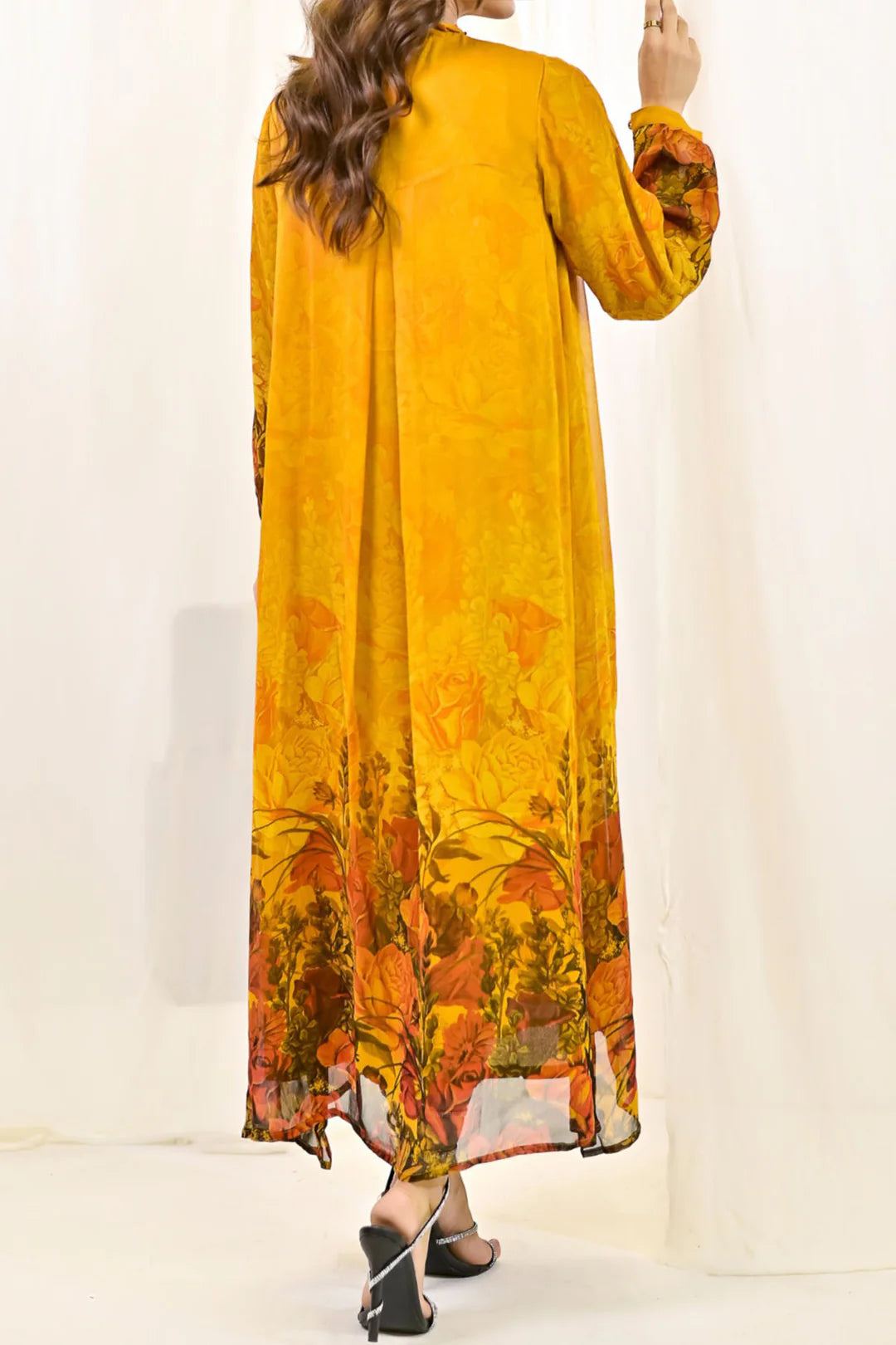 Rafia Luxury Printed Chiffon Shirt – Exclusive Summer Collection | Shirt Only