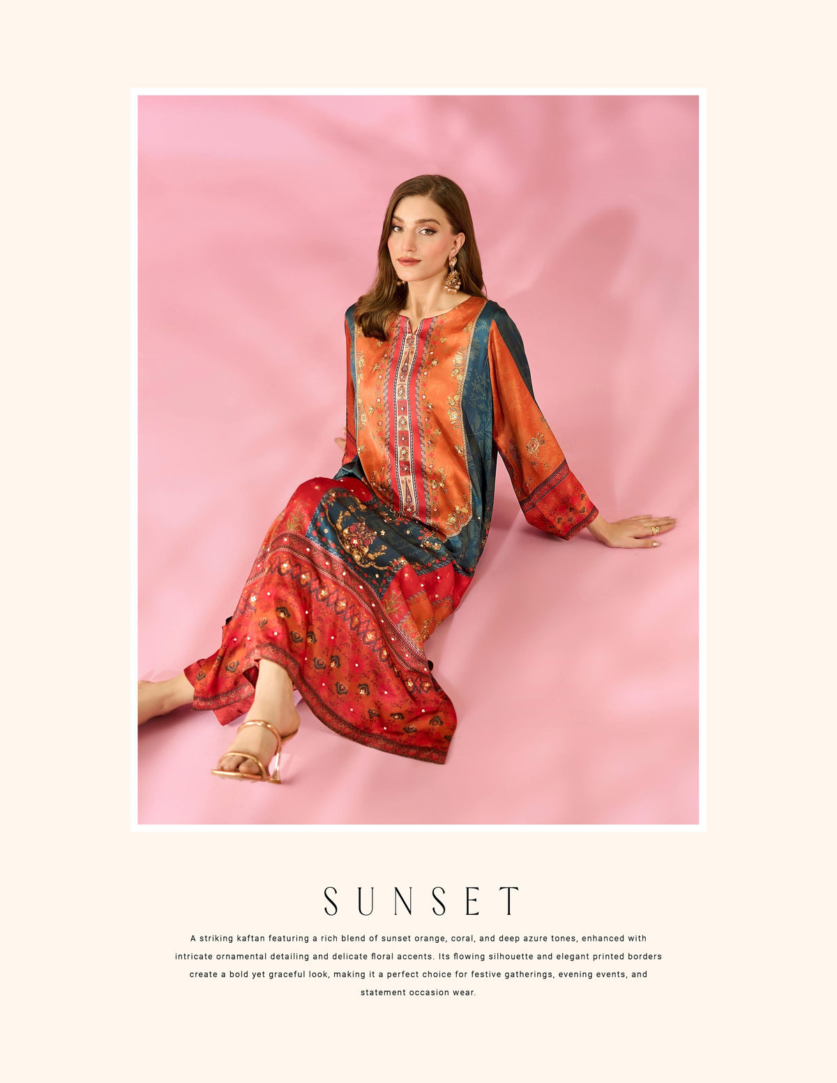 Zara — Luxury Digital Print Kurta | Eastern Clozet