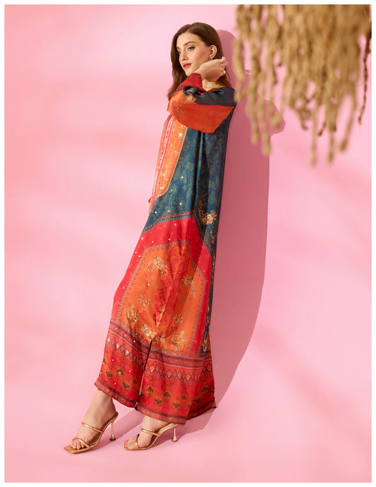 Eastern Clozet | Zara — Luxury Digital Print Kurta