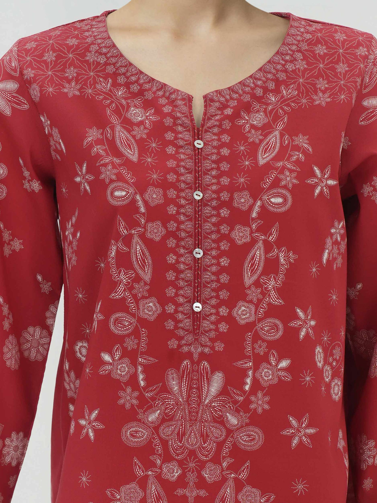 3 Piece Lawn Suit- Printed (Stitched)