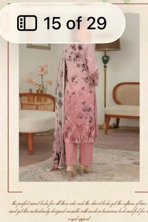 Blush Pink Embroidered Lawn Suit with Chiffon Dupatta
