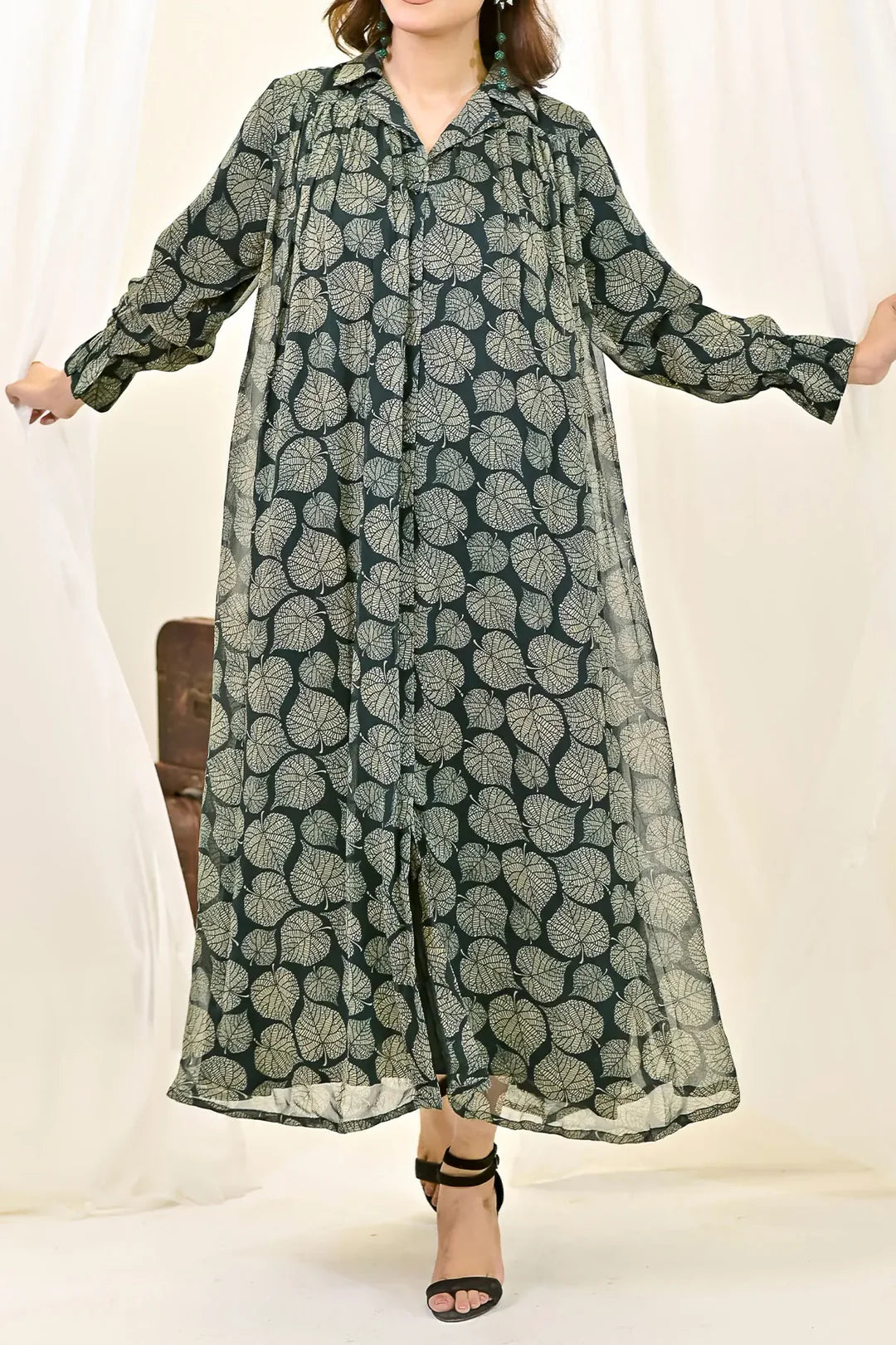 Rafia Luxury Printed Chiffon Shirt – Exclusive Summer Collection | Shirt Only