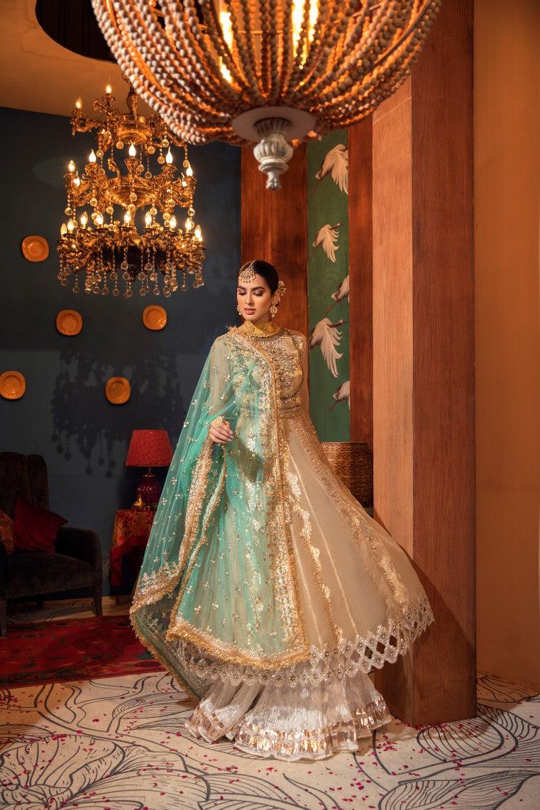 Luxury Pret with Dabka Hand Work on Crinkle Chiffon