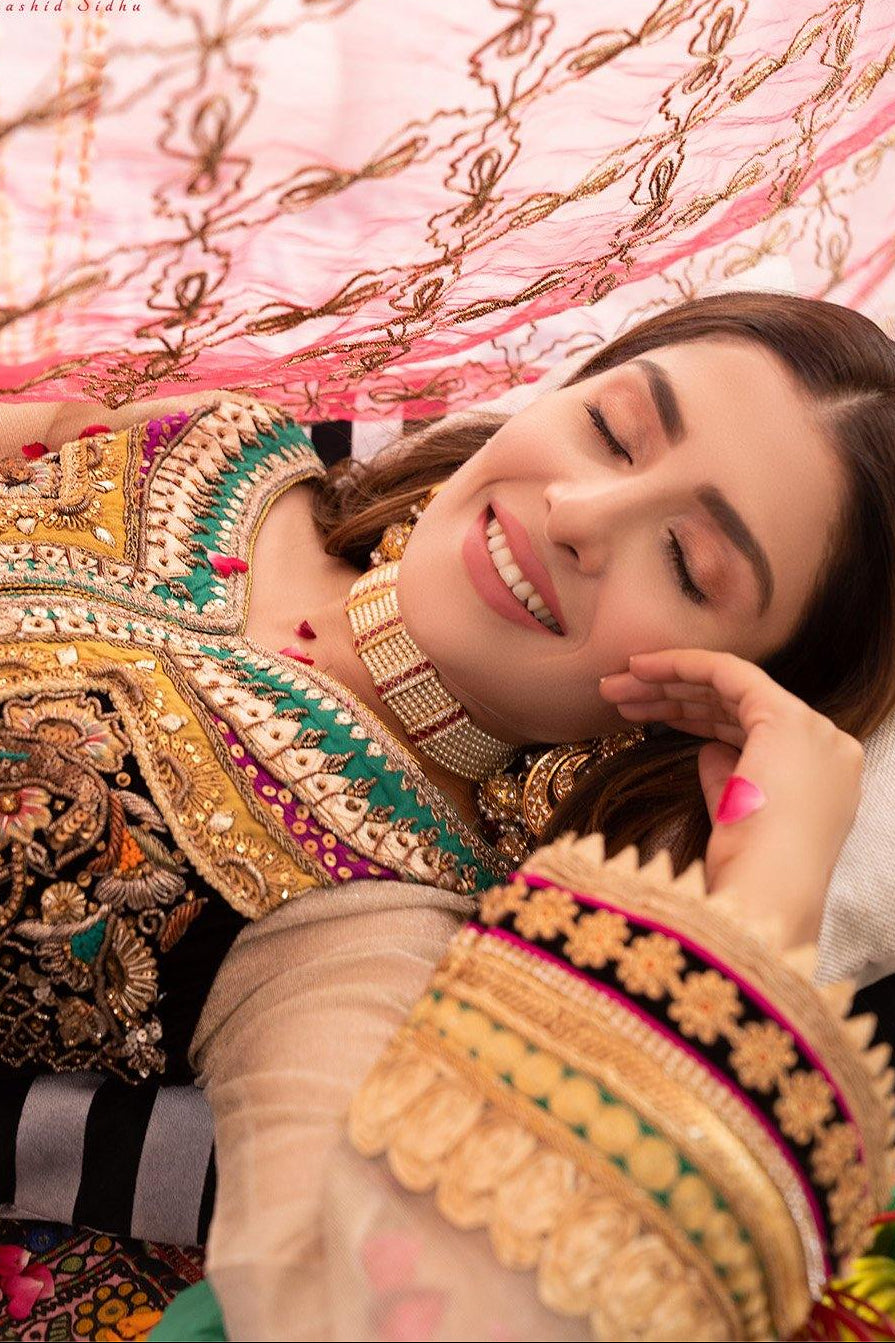 Luxury Pret with Dabka Hand Work on Crinkle Chiffon