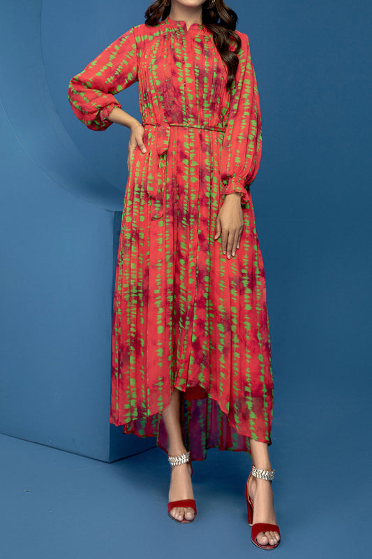 Rafia Luxury Printed Chiffon Shirt – Exclusive Summer Collection | Shirt Only
