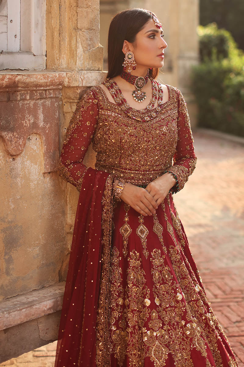 Aalya – Reddish Maroon Raw Silk Lehenga Set (Custom Order)