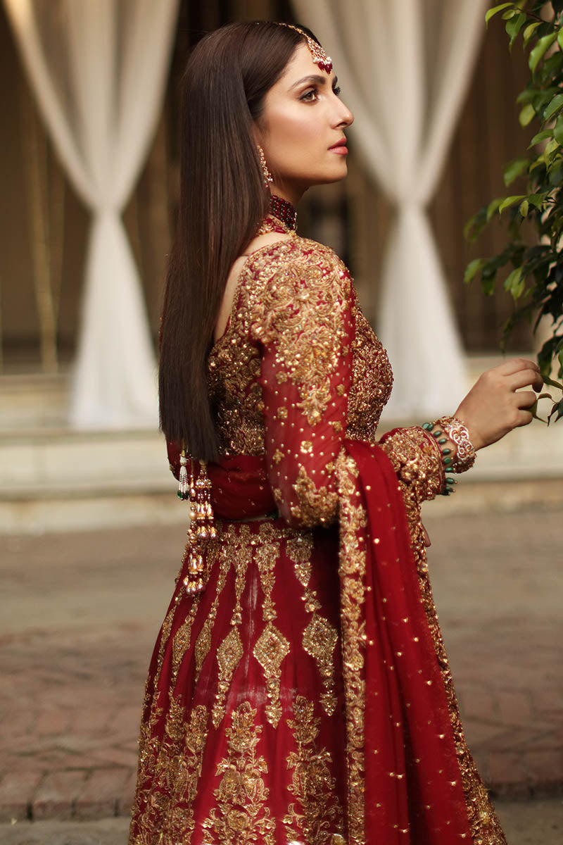 Aalya – Reddish Maroon Raw Silk Lehenga Set (Custom Order)