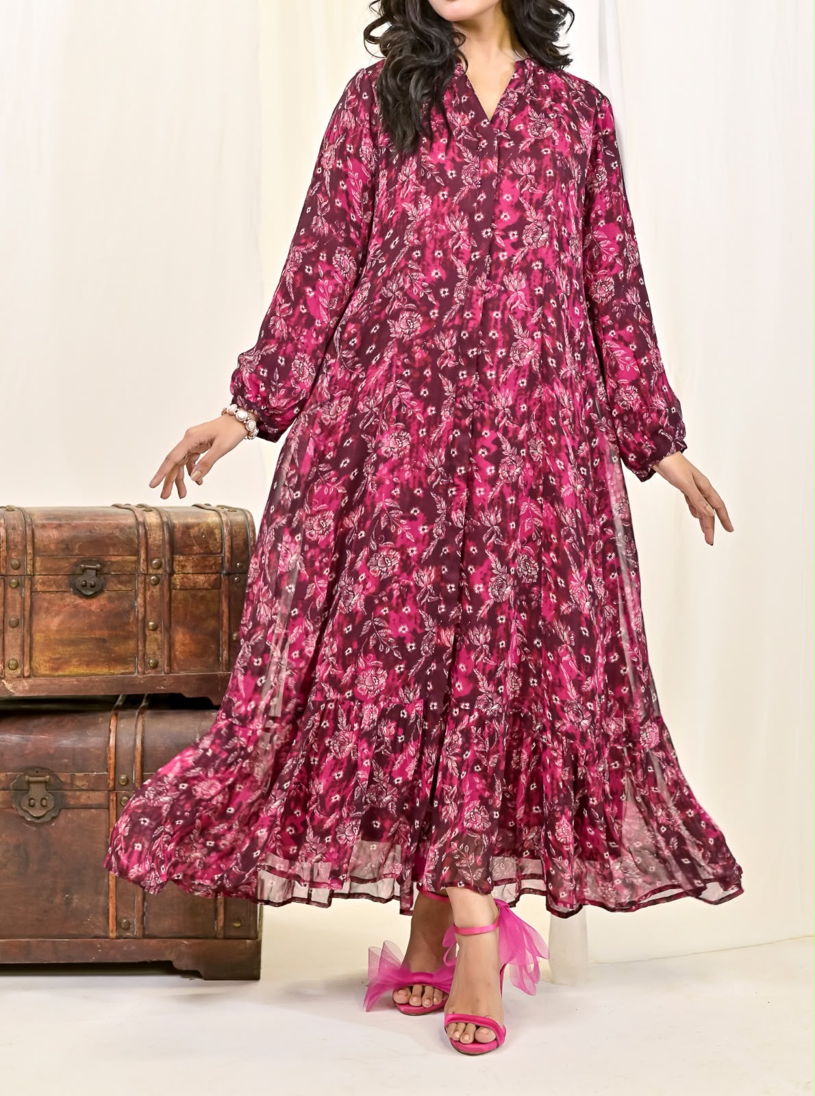 Chiffon long Maxi Dress – Luxury Casual Wear