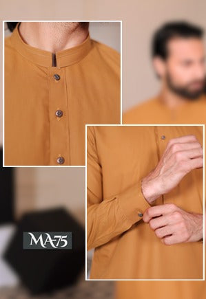 Mustard Yellow Pakistani Men’s Kurta Shalwar ( MN335 )