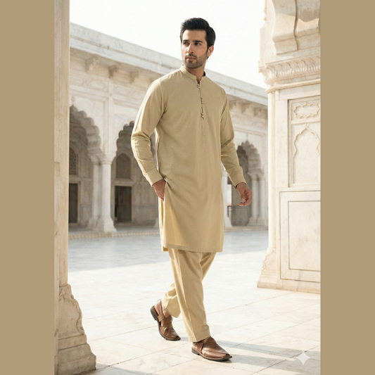 Men’s Wash & Wear Shalwar Kameez – Stitched | Ready to Wear