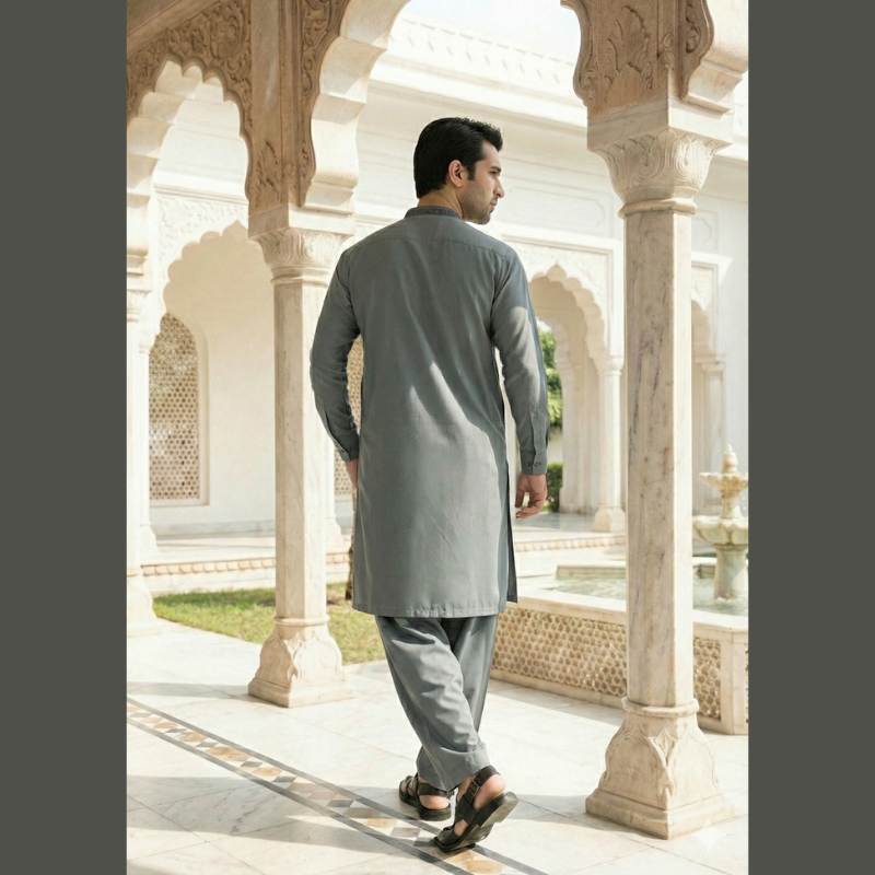 Men’s Wash & Wear Shalwar Kameez – Stitched | Ready to Wear