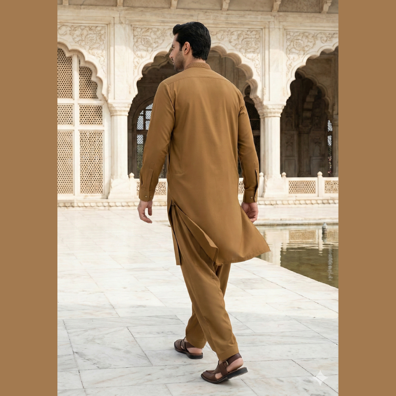 Men’s Wash & Wear Shalwar Kameez – Stitched | Ready to Wear