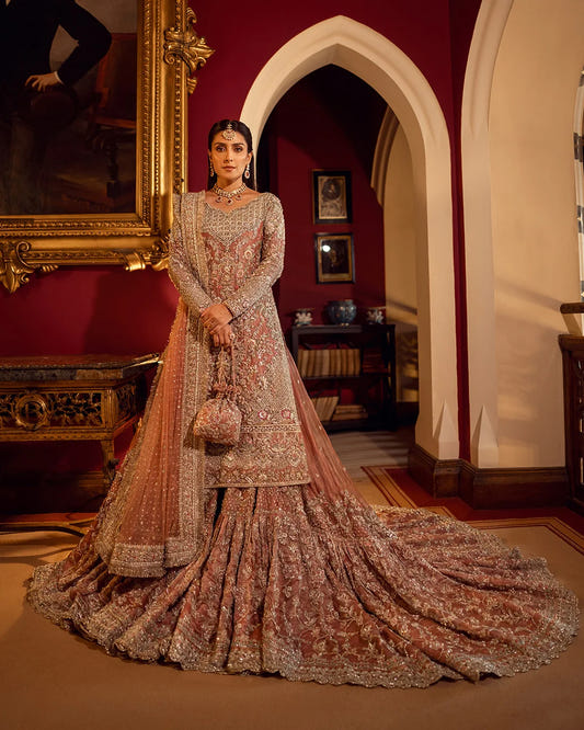 Eastern Clozet | Mehreen — Embellished Bridal Gharara - Bridal Gharara by Eastern Clozet