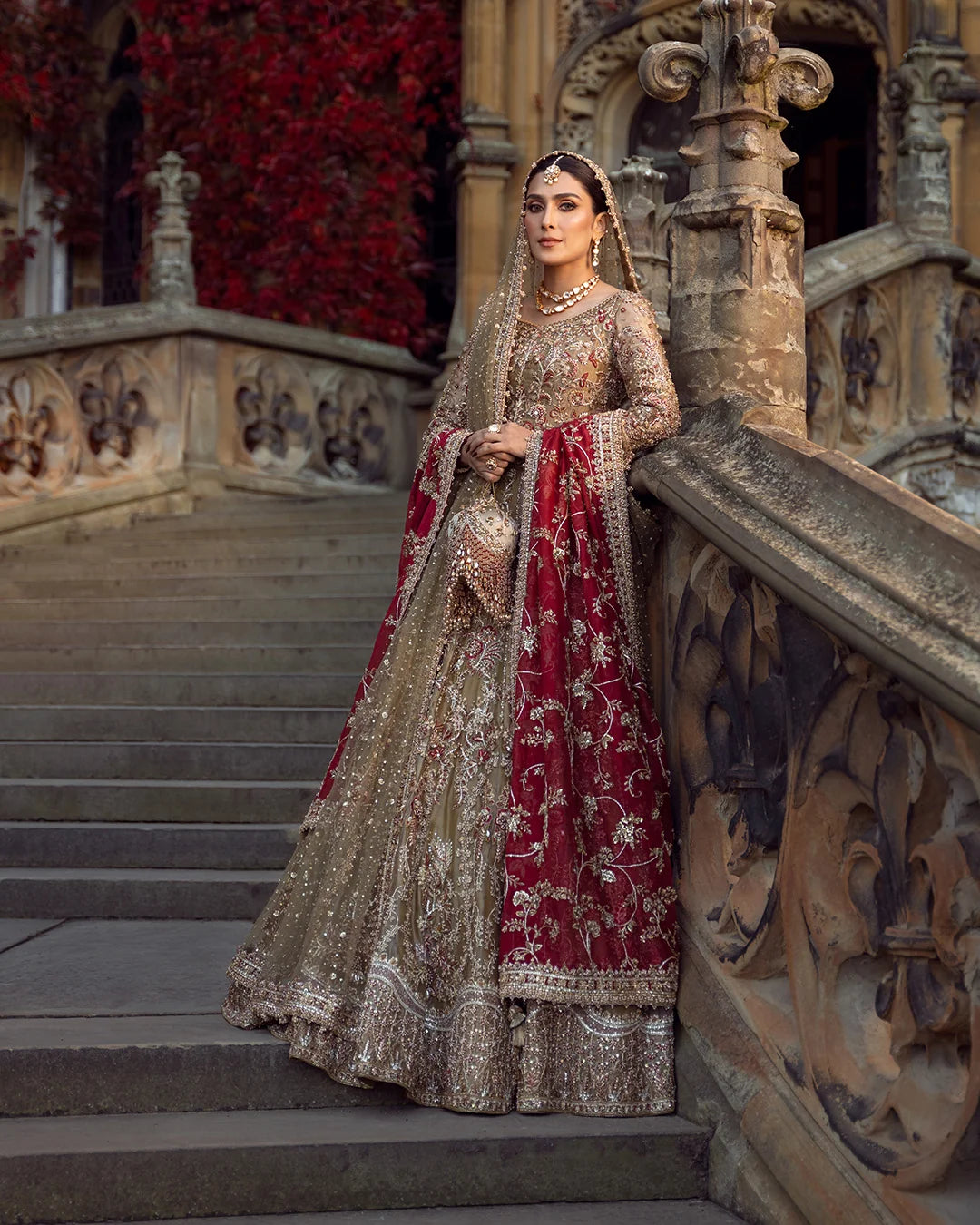 Eastern Clozet | Ghina — Embellished Bridal Lehenga Choli