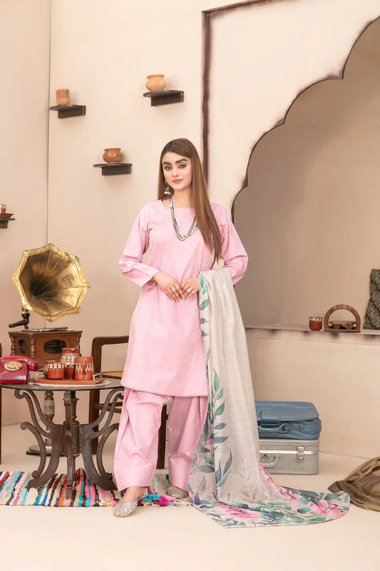 Tawakkal Fabric Printed Lawn Farshi shalwar -Stitched (Style 1) - Farshi Shalwar Suit by Eastern Clozet