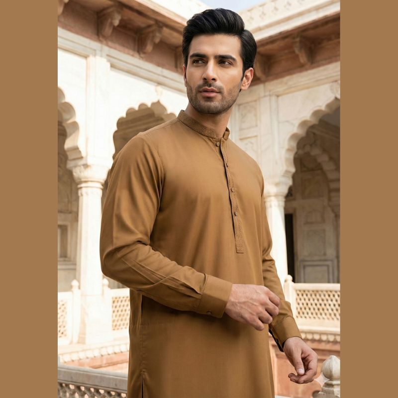 Men’s Wash & Wear Shalwar Kameez – Stitched | Ready to Wear