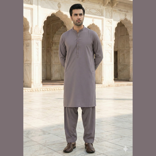 Men’s Wash & Wear Shalwar Kameez – Stitched | Ready to Wear