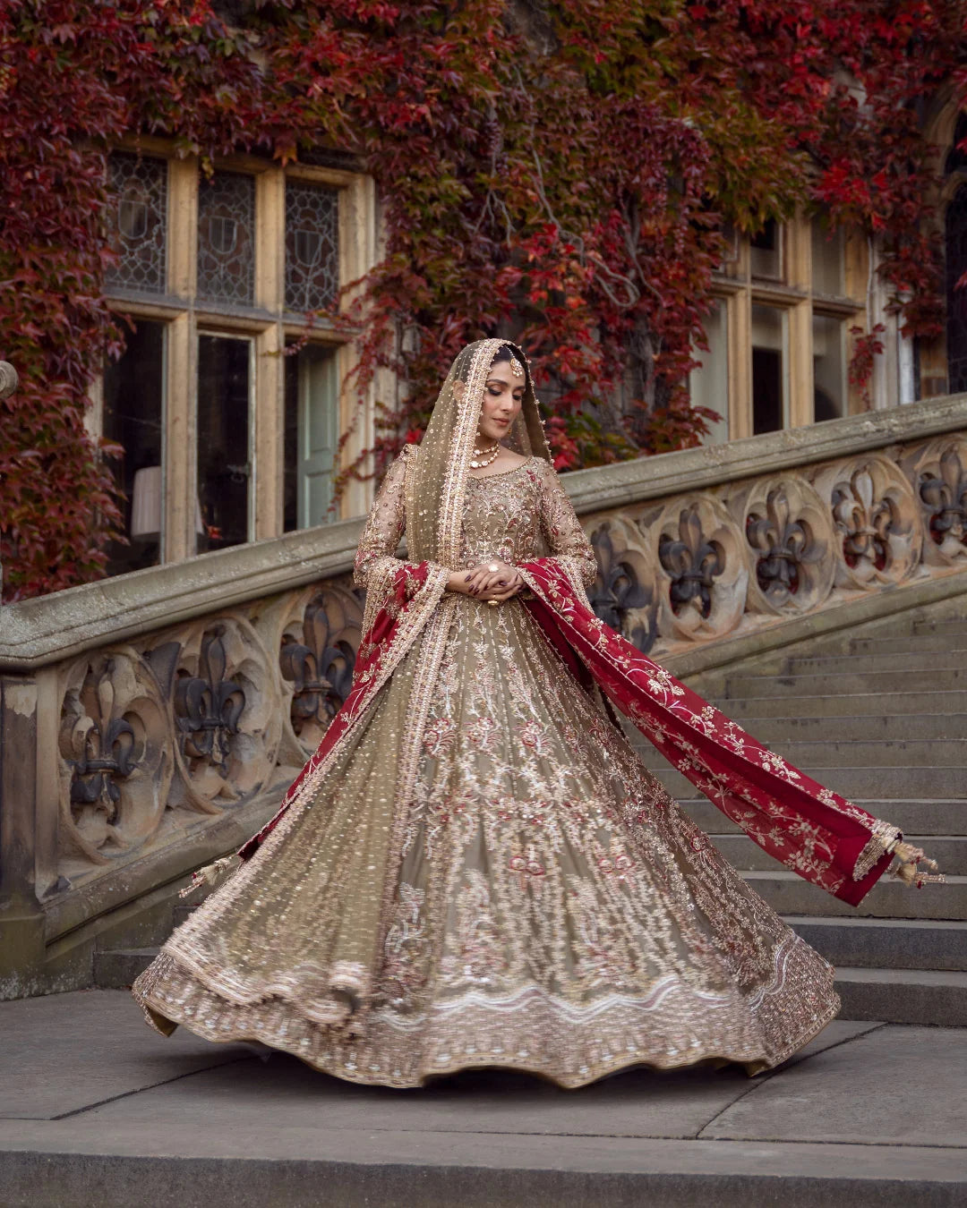 Eastern Clozet | Ghina — Embellished Bridal Lehenga Choli