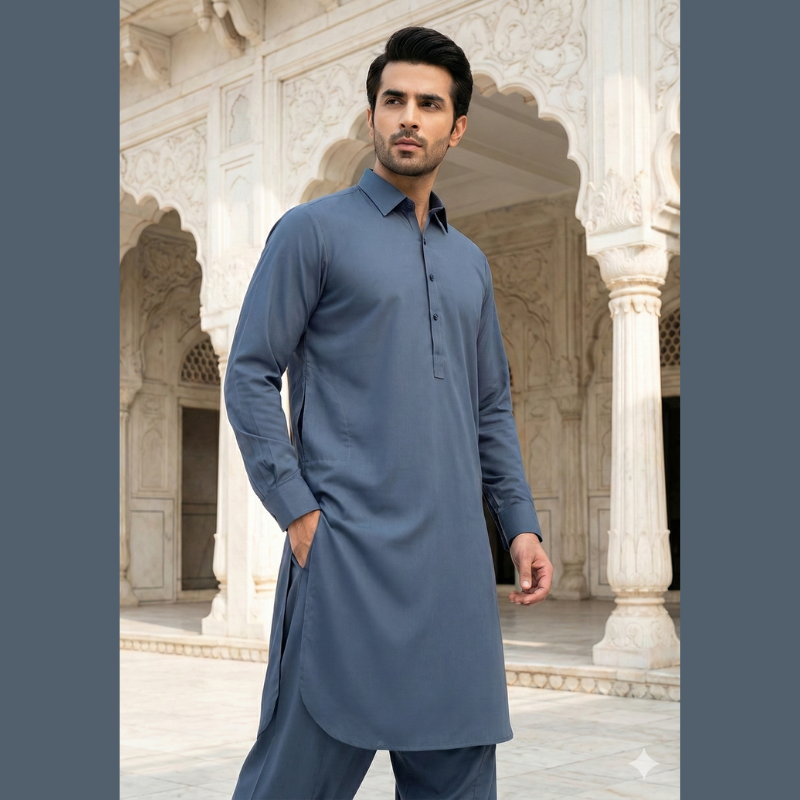 Men’s Wash & Wear Shalwar Kameez – Stitched | Ready to Wear