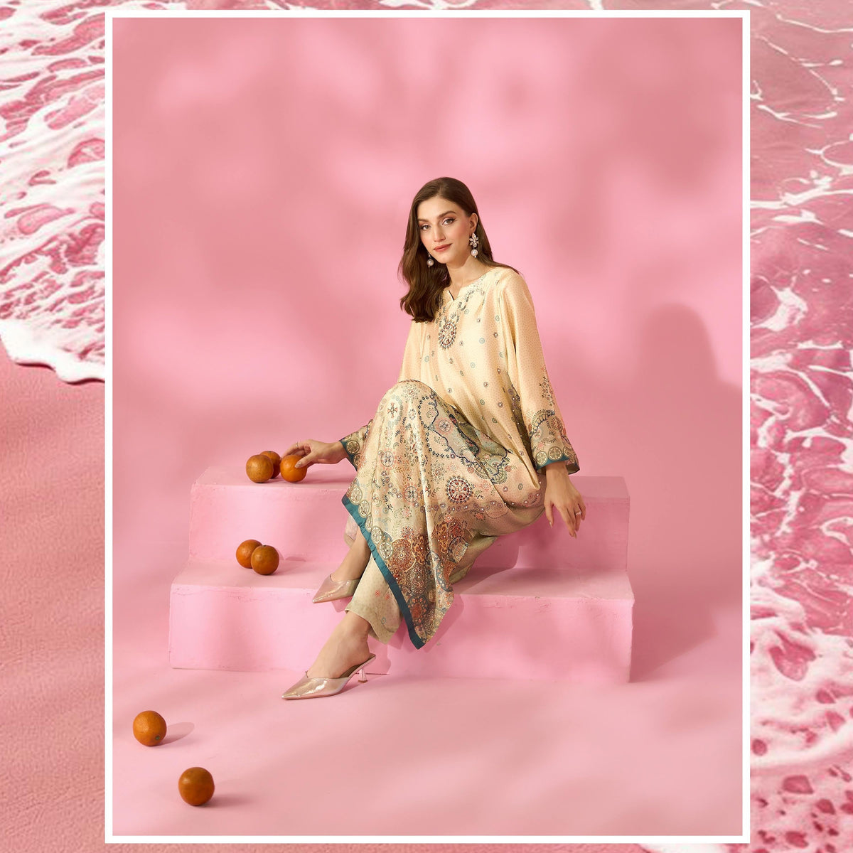 Eastern Clozet | Zarin — Luxury Digital Print Kurta