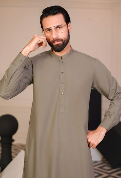 Pakistani Men’s Kurta Shalwar – Traditional Muslim Outfit ( MN334 )