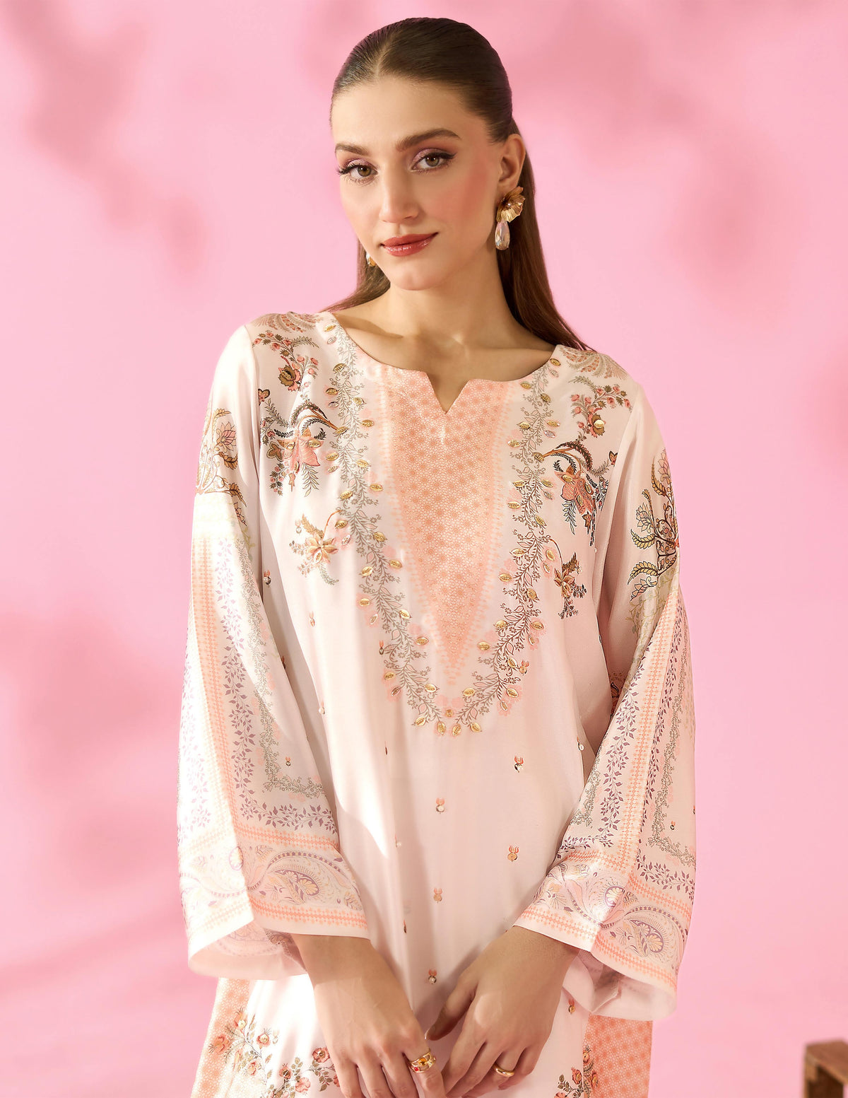 Roshan — Luxury Digital Print Kurta | Eastern Clozet