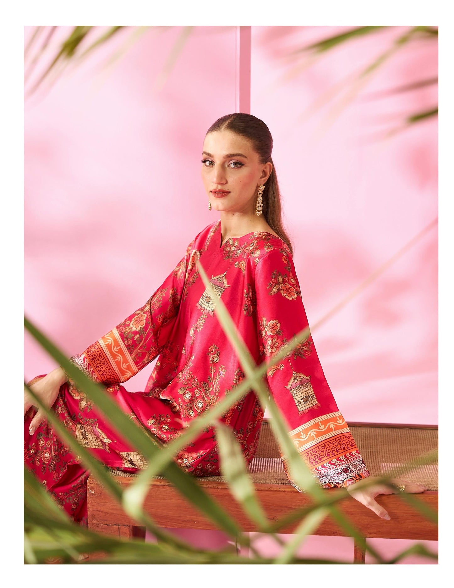 Eastern Clozet | Pinjra — Luxury Digital Print Kurta