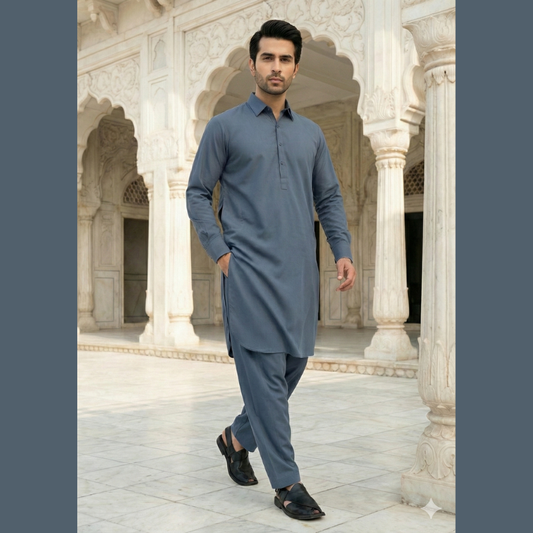 Men’s Wash & Wear Shalwar Kameez – Stitched | Ready to Wear