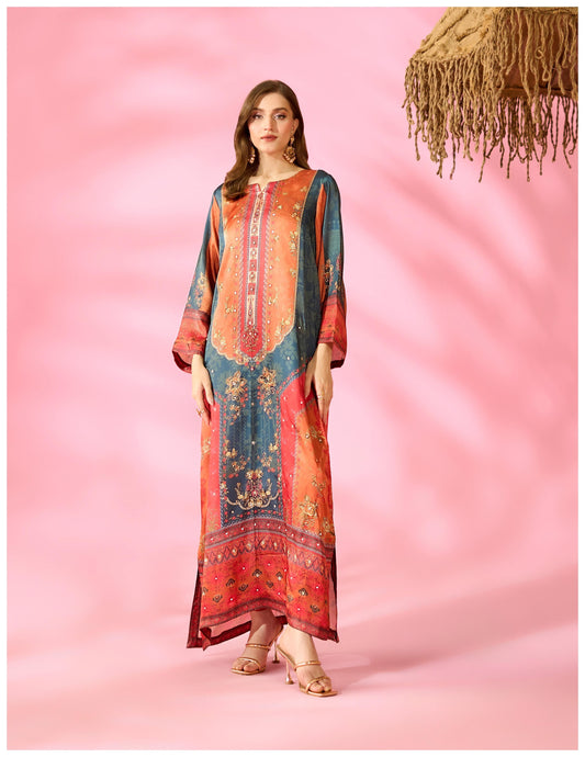 Eastern Clozet | Zara — Luxury Digital Print Kurta