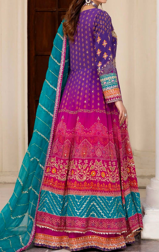 Rafia Luxury Silk Long Gown Maxi Style