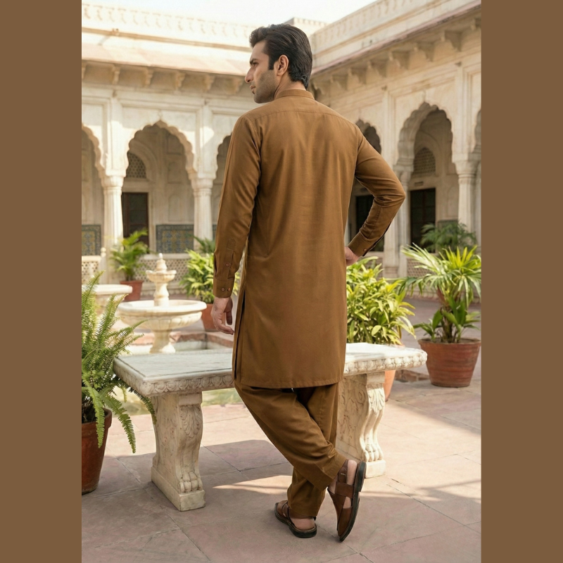 Men’s Wash & Wear Shalwar Kameez – Stitched | Ready to Wear