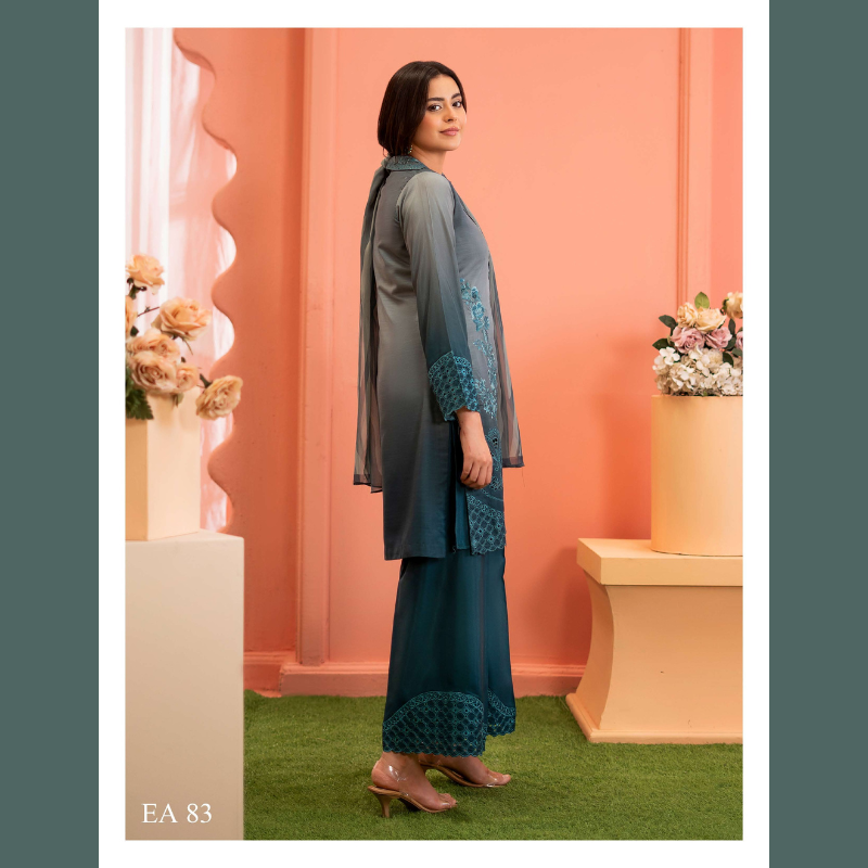 Elegant Embroidered 3-Piece Suit