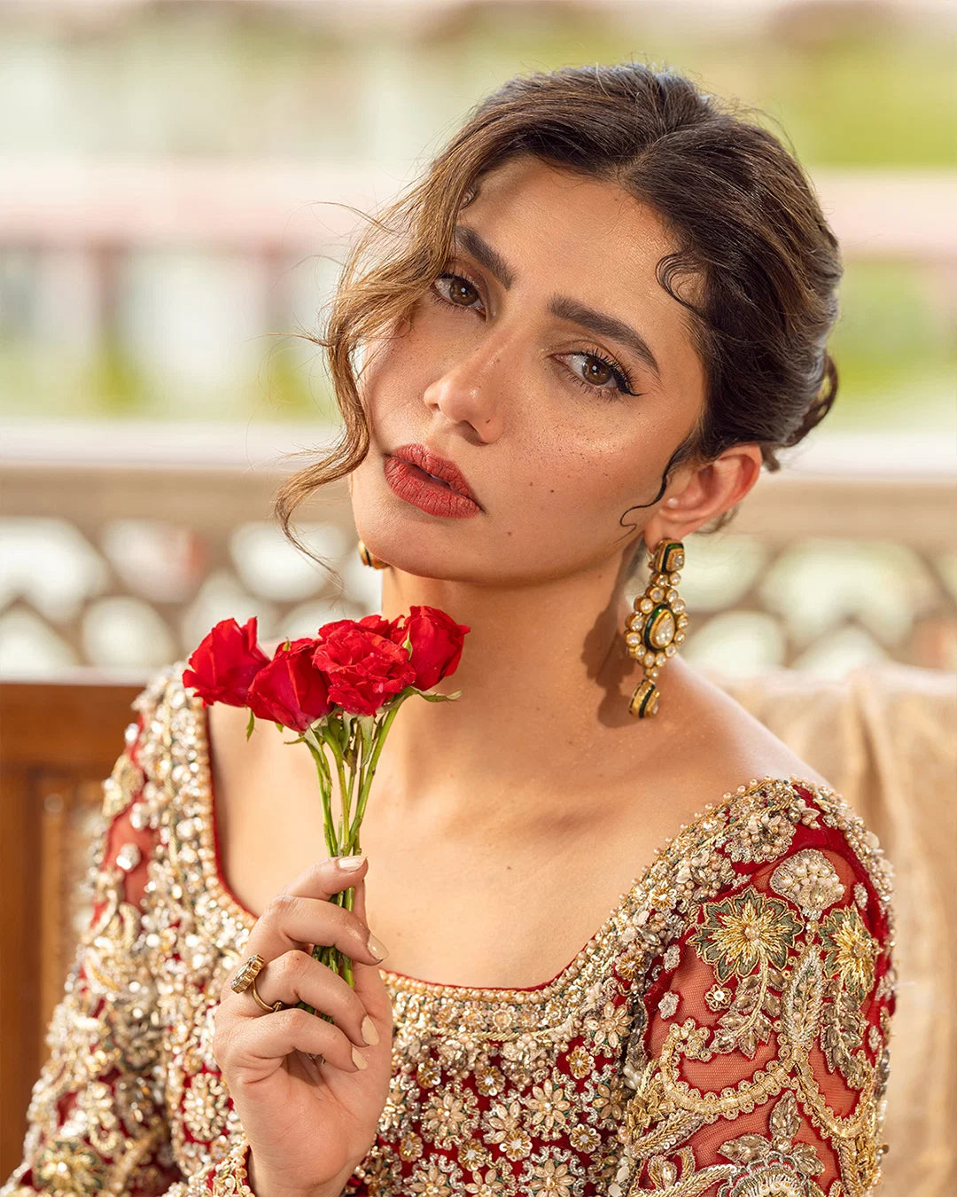 Eastern Clozet | Juri — Luxury Organza Bridal Gown with Lehnga