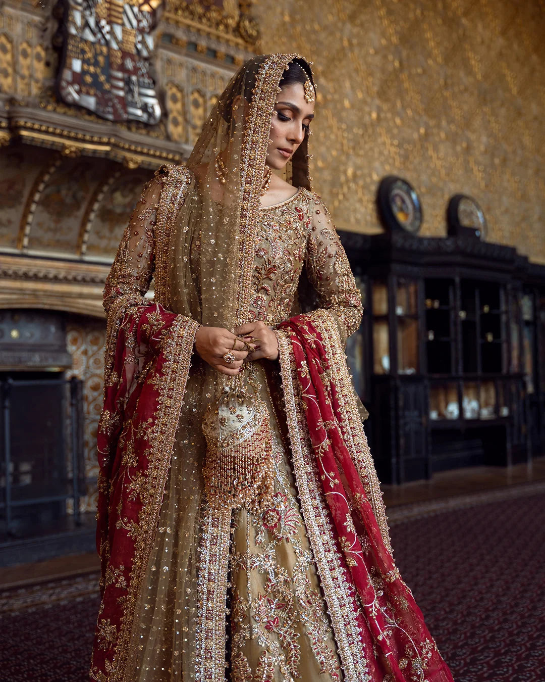 Eastern Clozet | Ghina — Embellished Bridal Lehenga Choli