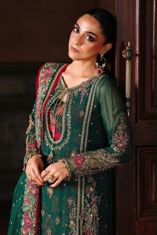 Luxury Chiffon Suit with Adda Work & Net Dupatta