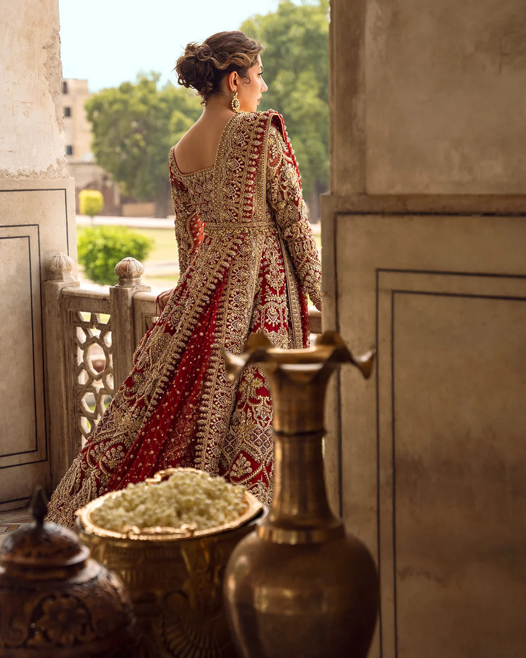 Eastern Clozet | Juri — Luxury Organza Bridal Gown with Lehnga