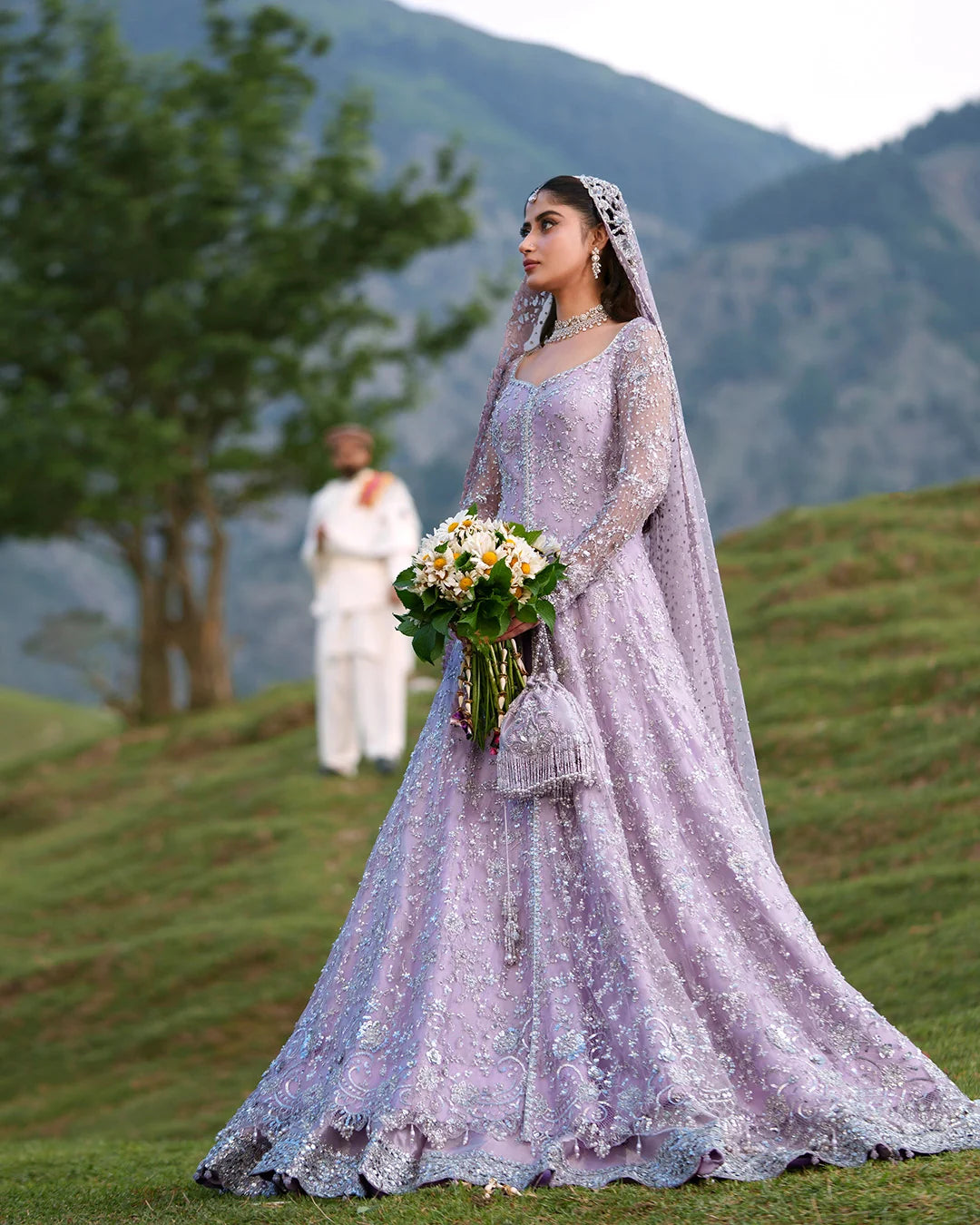 Noor Mahal — Embellished Bridal Open Gown aur Lehnga | Eastern Clozet