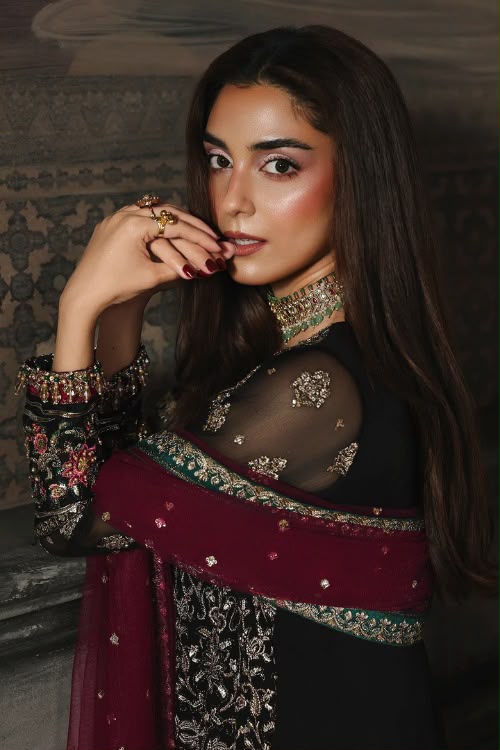 Luxury Chiffon Suit with Adda Work & Net Dupatta