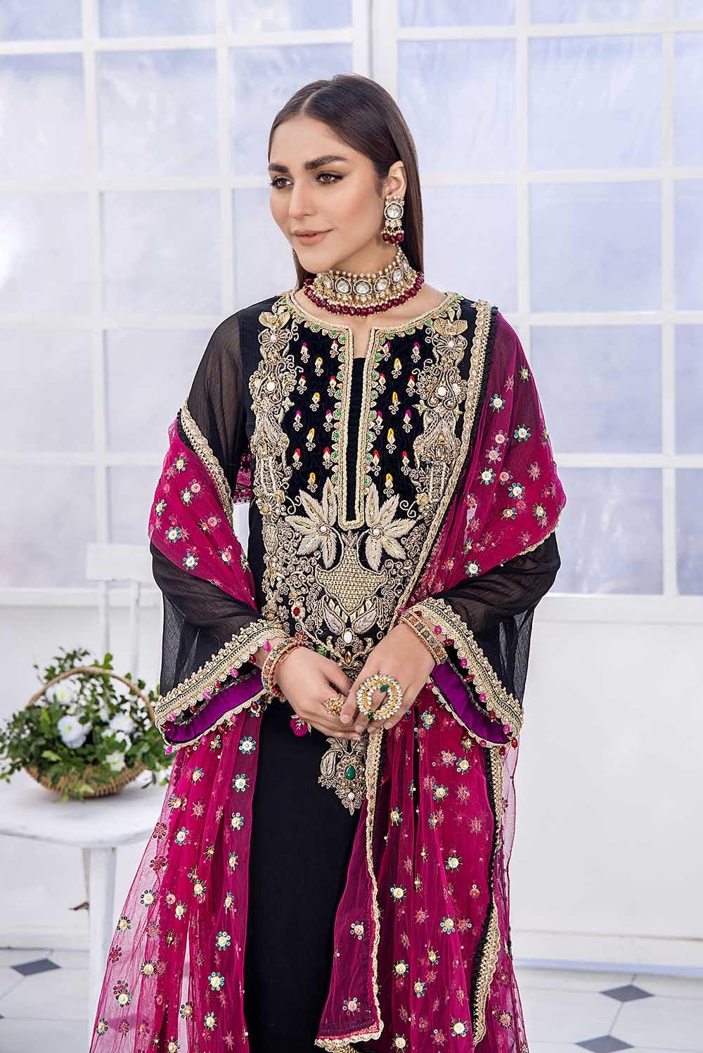 Luxury Pret with Dabka Hand Work on Crinkle Chiffon