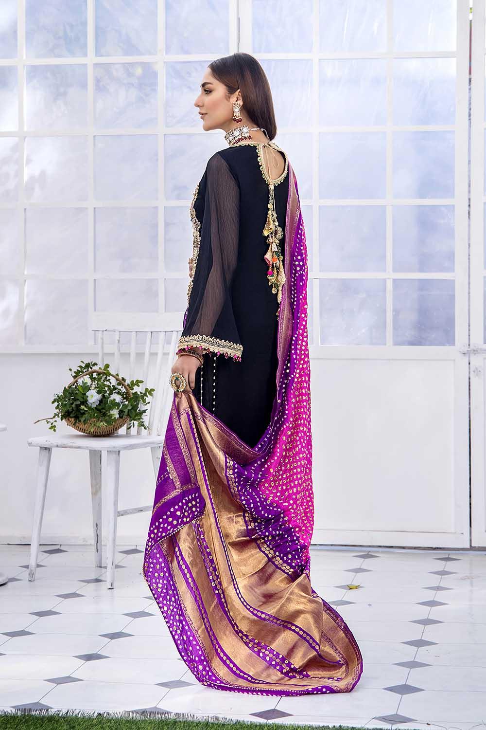 Luxury Pret with Dabka Hand Work on Crinkle Chiffon