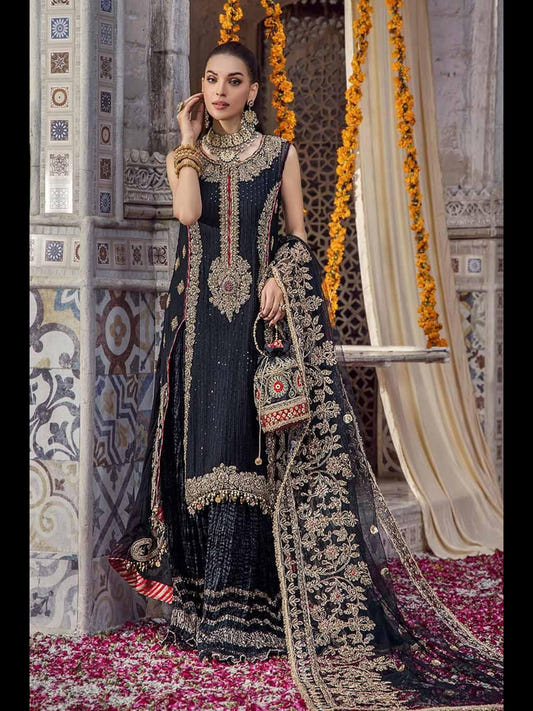 Khuda Baksh Latest Arrival on Chiffon - Pakistani Designer Outfit by Eastern Clozet