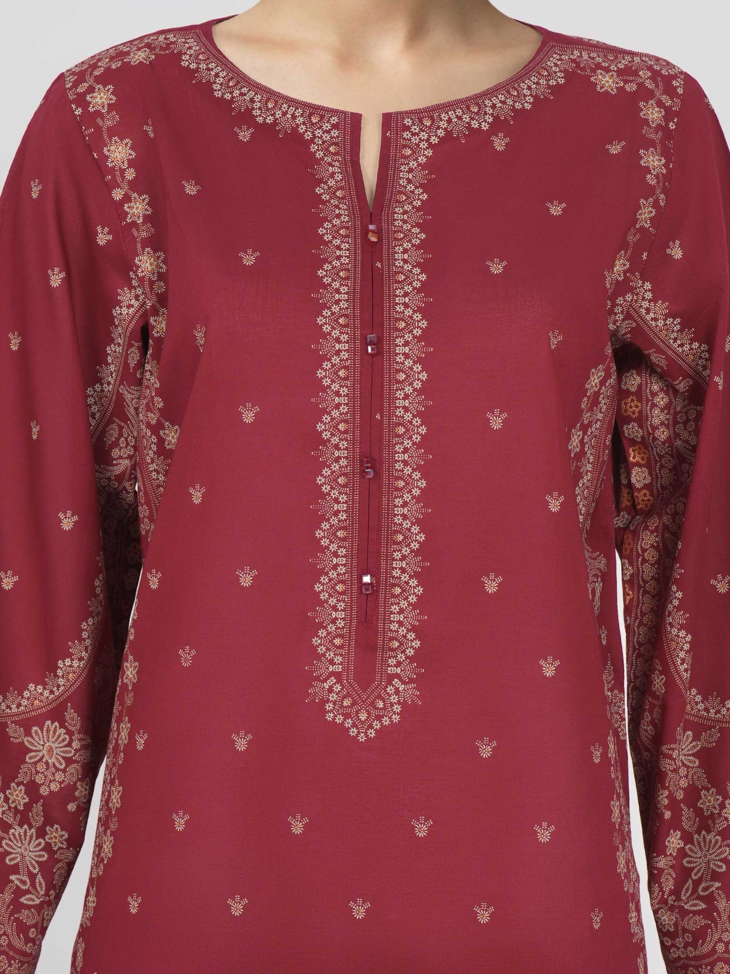 3 Piece Lawn Suit- Printed (Stitched)