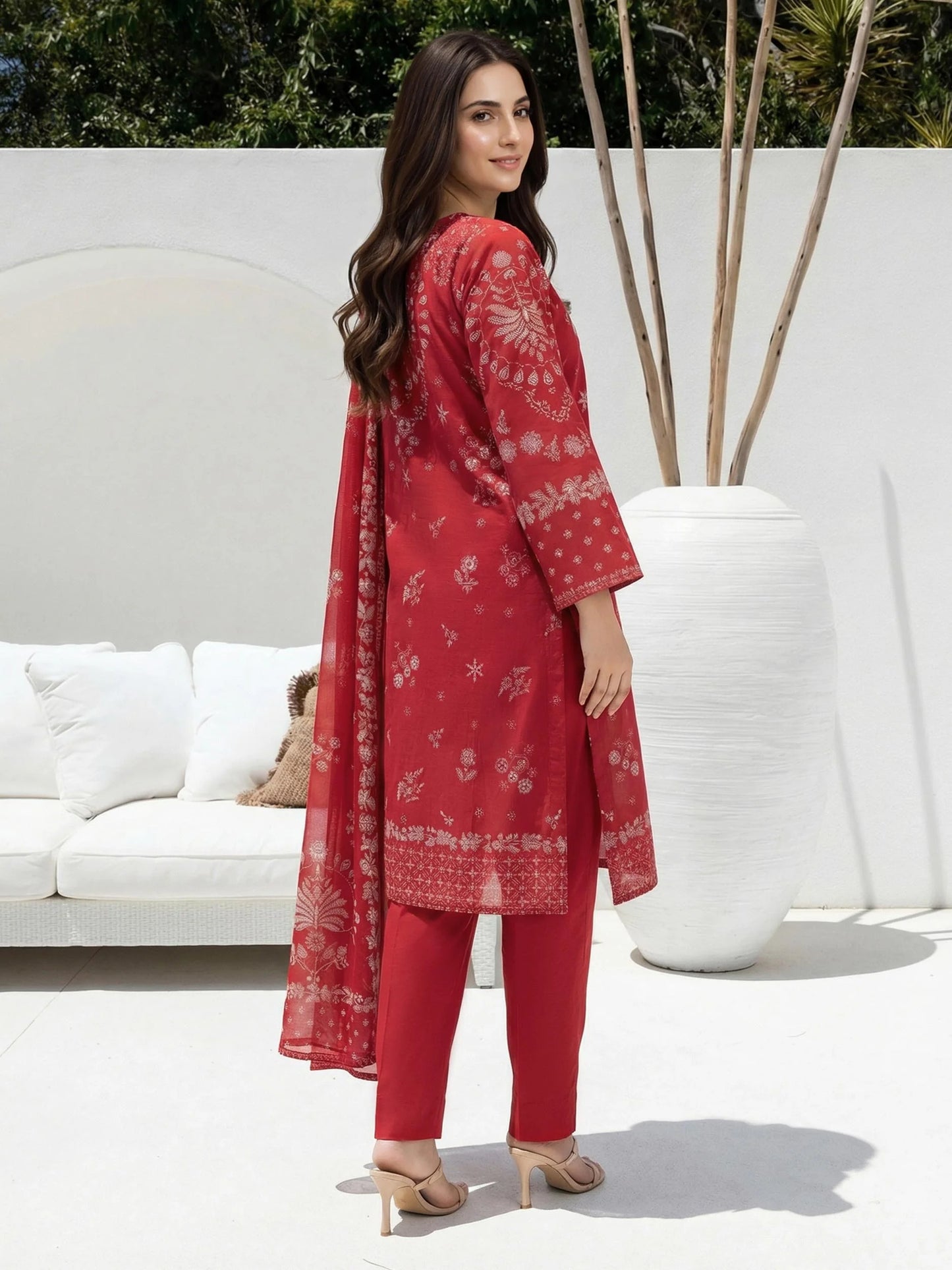 3 Piece Lawn Suit- Printed (Stitched)