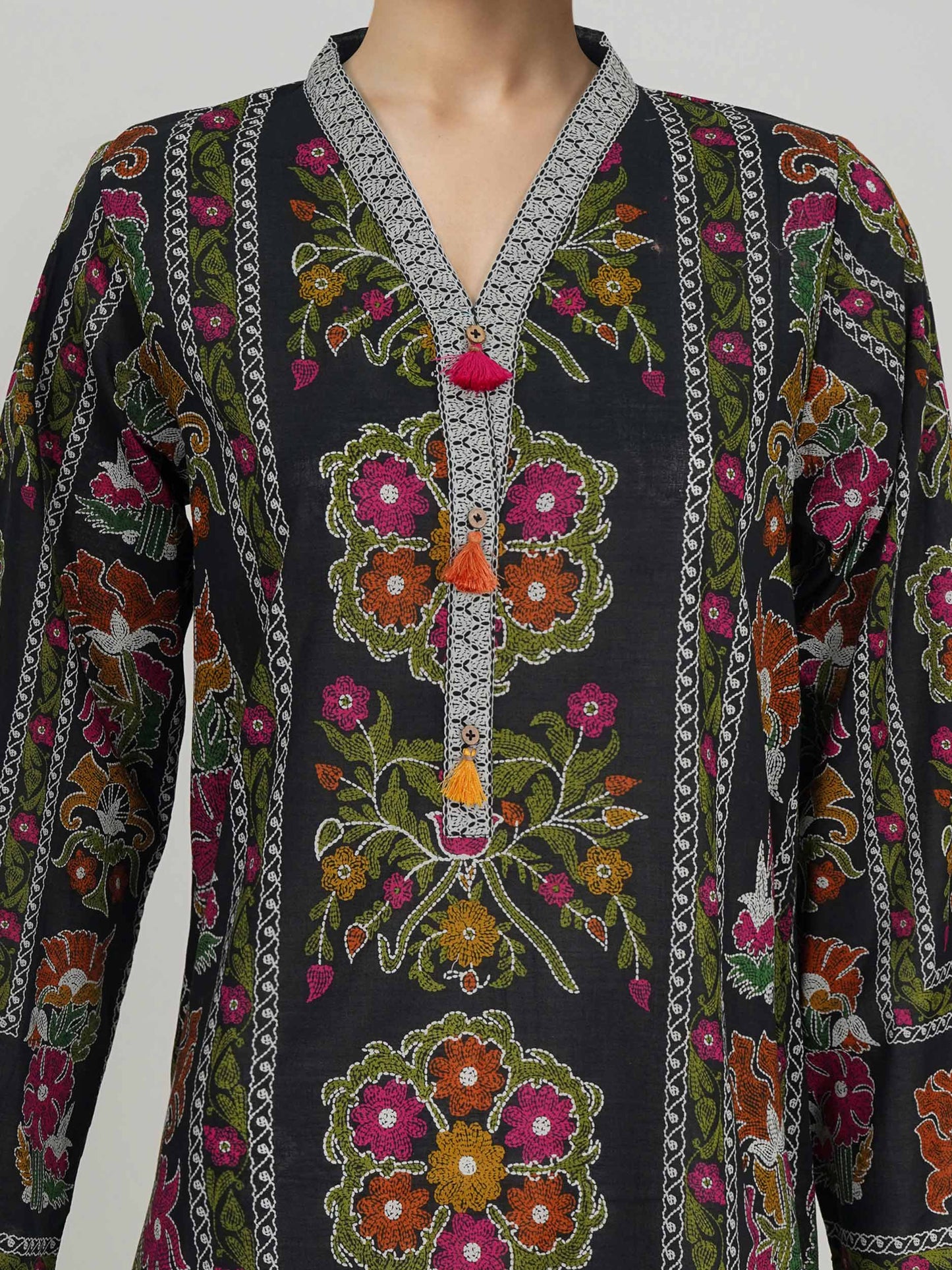 3 Piece Lawn Suit- Printed (Stitched)