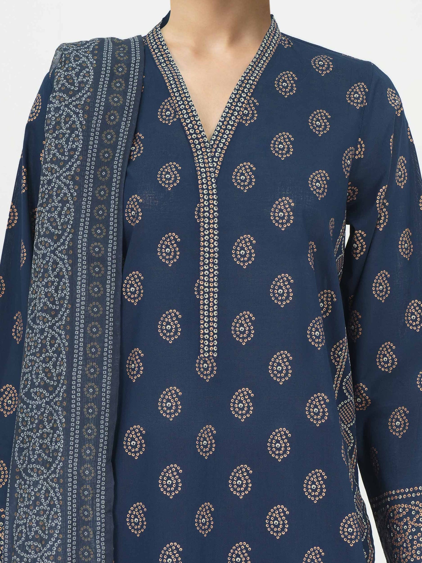 3 Piece Lawn Suit- Printed (Stitched)