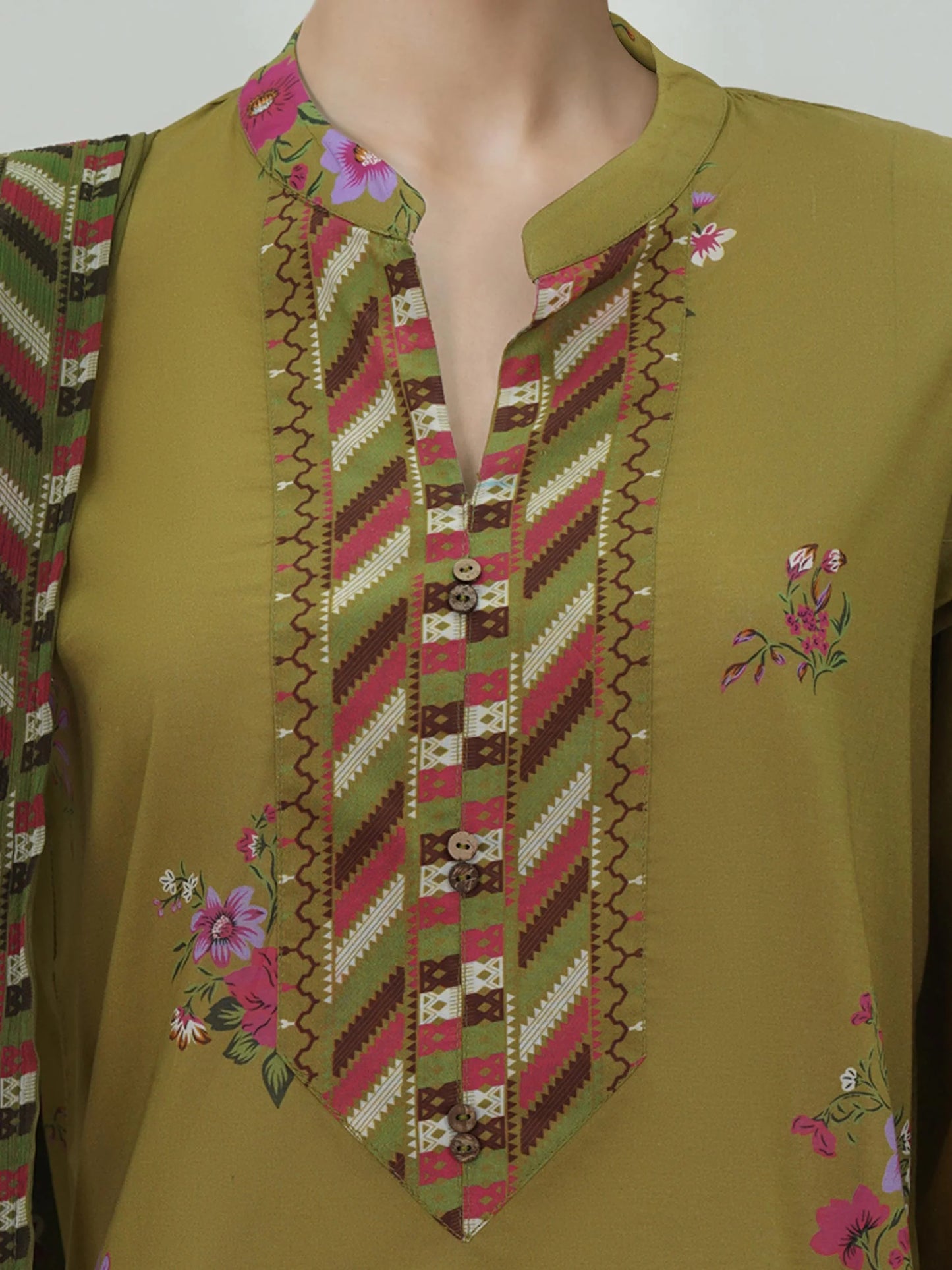 3 Piece Lawn Suit- Printed (Stitched)