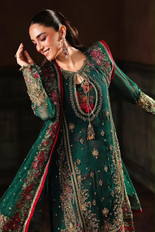 Luxury Chiffon Suit with Adda Work & Net Dupatta