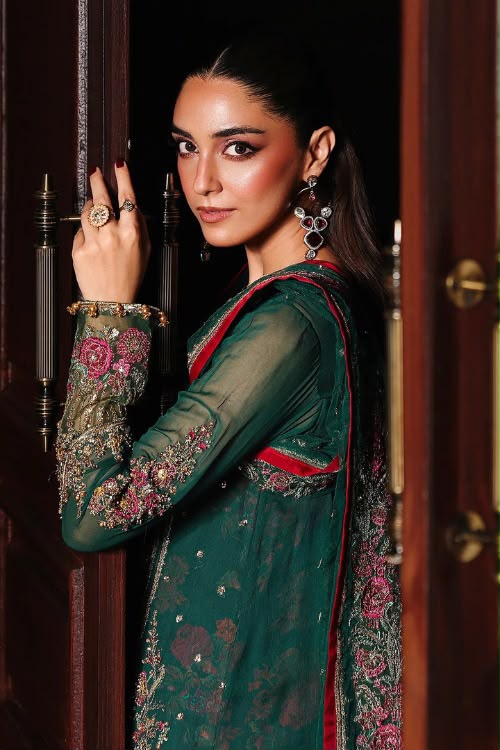 Luxury Chiffon Suit with Adda Work & Net Dupatta