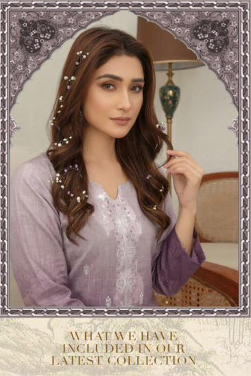 Embroidered Lawn Suit with Chiffon Dupatta